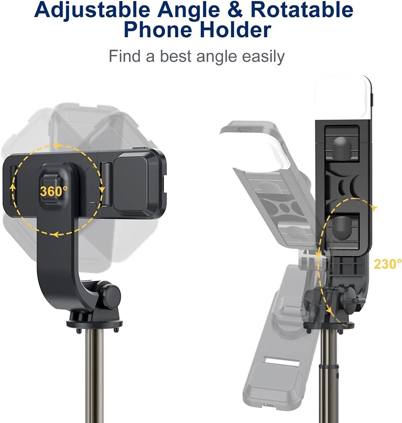 Staffe: Stativ Selfie Stick Bluetooth mit Licht 4in1 iphone Stange – Nuovo (secondo la descrizione) da Kirchdorf AG venduto da csnmclub 1