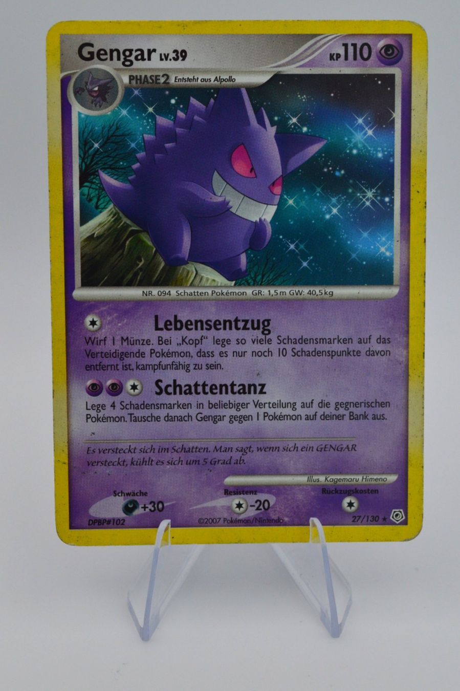 Pokémon Carte collezionabili: Gengar - DP 27/130 - DE - Pokémon – Usato da Winterthur venduto da blue_funk