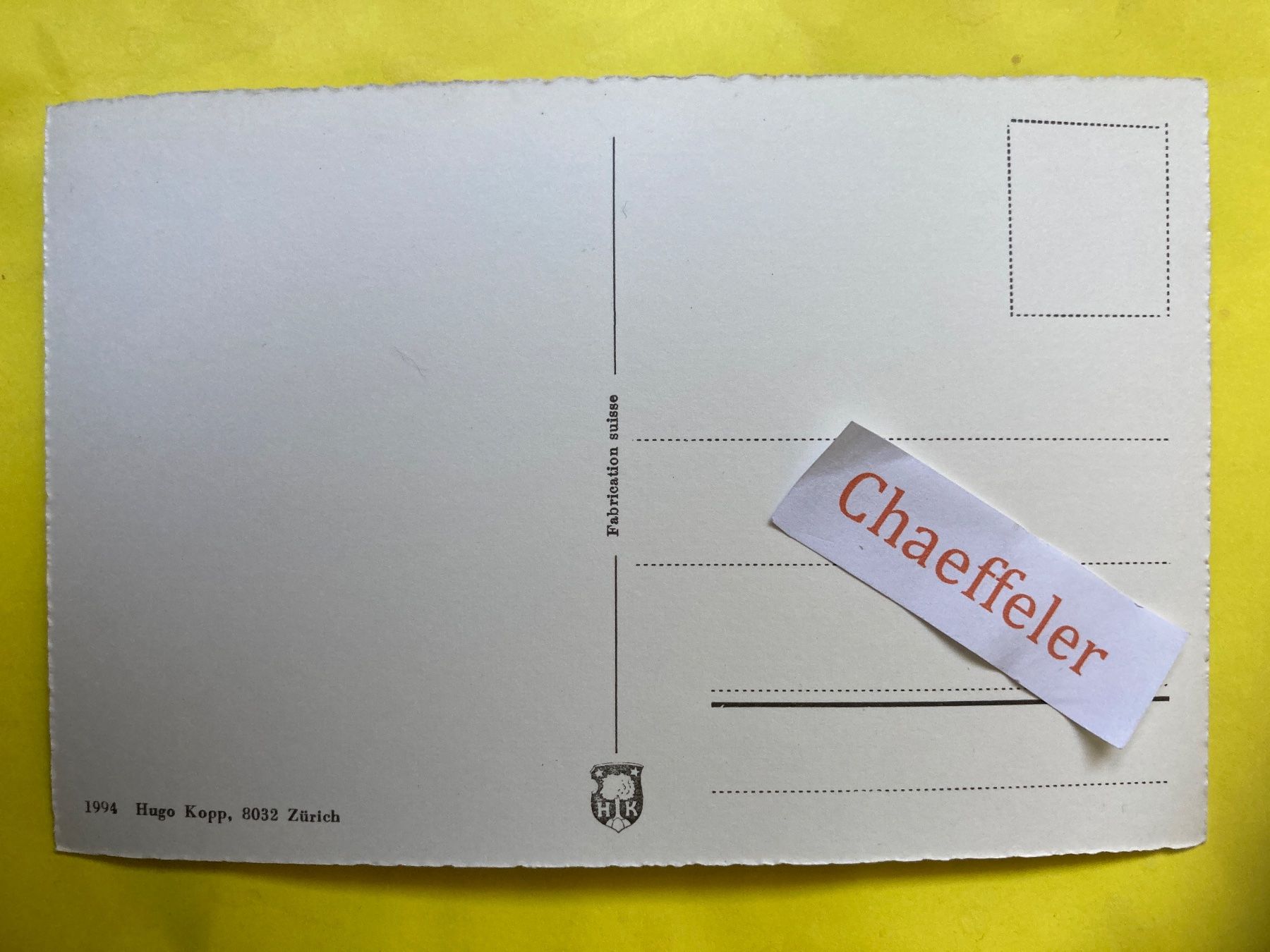 Cartoline postali: Biasca. Chiesa S. Carlo e. S. Pietro – Usato da Zürich venduto da Chaeffeler 1
