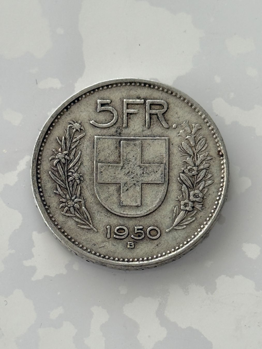 Tutti le monete: 5 Franken 1950  Rar – Usato da Wallisellen venduto da SWISS_SILVER1 1