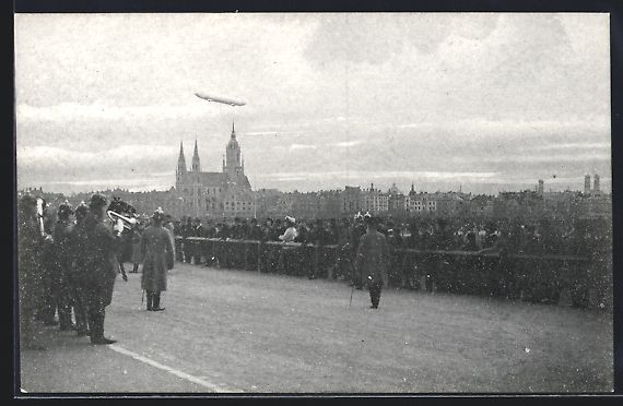 Bilder & Poster: München, Zeppelins Fernfahrt, Ankunft d – Gebraucht aus Berlin von bartko-reher