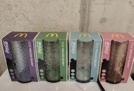 McDonald's Coca-Cola Glasses Limited Edition 2025 Set 4