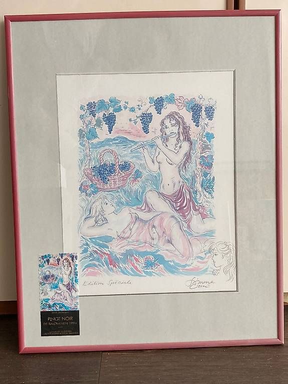 Grafica & Litografie: Erotische Lithographie Simone Erni gerahmt – Usato da Buchberg venduto da Salmonfly666