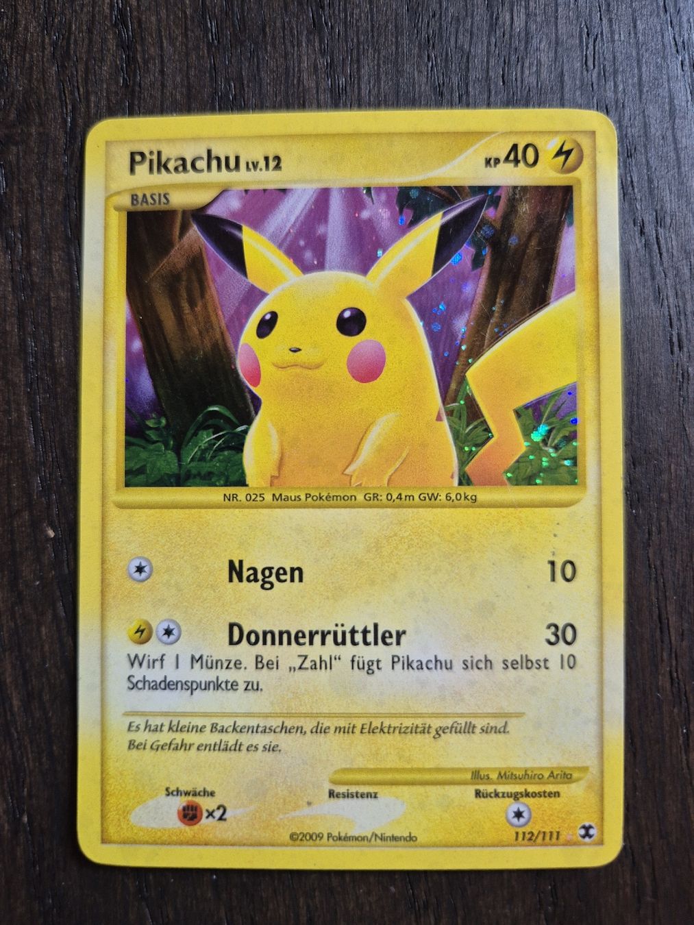 Pokémon Carte collezionabili: Pokemon - Pikachu holo - platinum rising rivals – Usato da Subingen venduto da mattkum