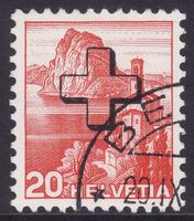 Verwaltungsmarke SBK-Nr. 32z (geriffeltes Papier 1938)