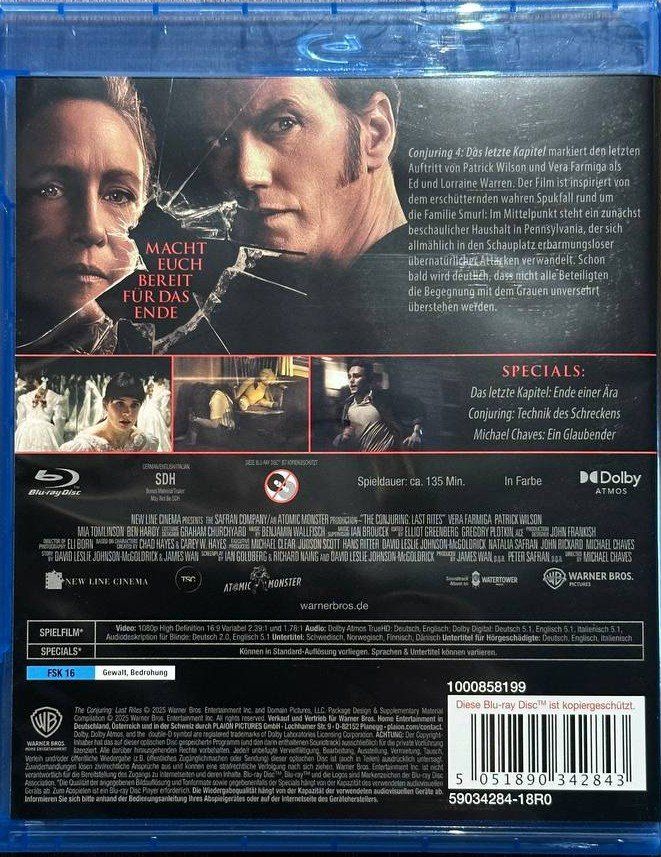 Tutti i DVDs: Conjuring 4 - Das letzte Kapitel (Blu-ray, Top Zustand) – Usato da Beringen venduto da Mantafisch1 1