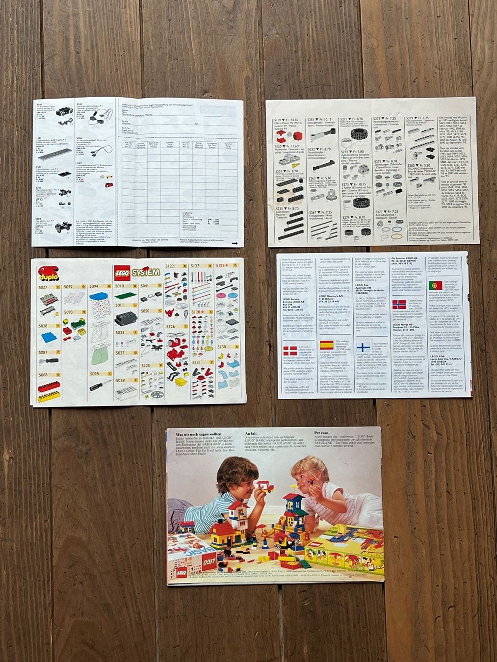 Lego Documenti: Lego Service 1992 / 1993 / 1996 sowie Programm 1987 – Usato da Winterthur venduto da Wusa01 1