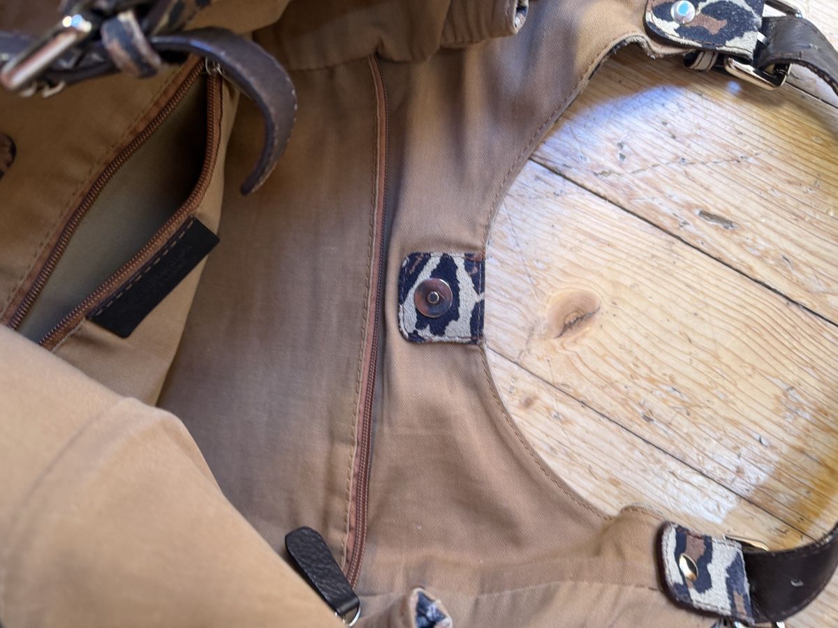 Borse da donna: Ledertasche im Leo-Look – Usato da Donat venduto da troja007 4