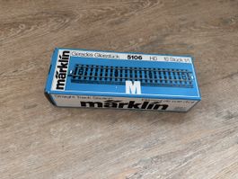 Märklin H0 Gerades Gleisstück 5106 10 Stück Neuwertig