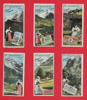Cartes Tobler serie 21 complète : Oberland Bernois (1910)