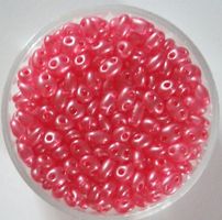 Twin Beads Rosa 2,5x5 mm