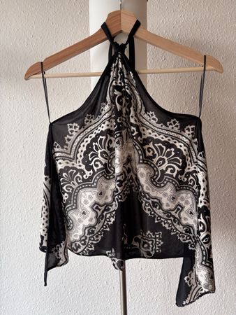 Top triangle Kookai noir et blanc taille unique 