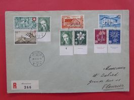 1946 ERSTTAGSBRIEF: J117-J120 + PP Satzbrief, Kat: 350.-+