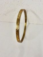Armreif Messing mit Muster Gold 69mm Durchmesser 5mm breit