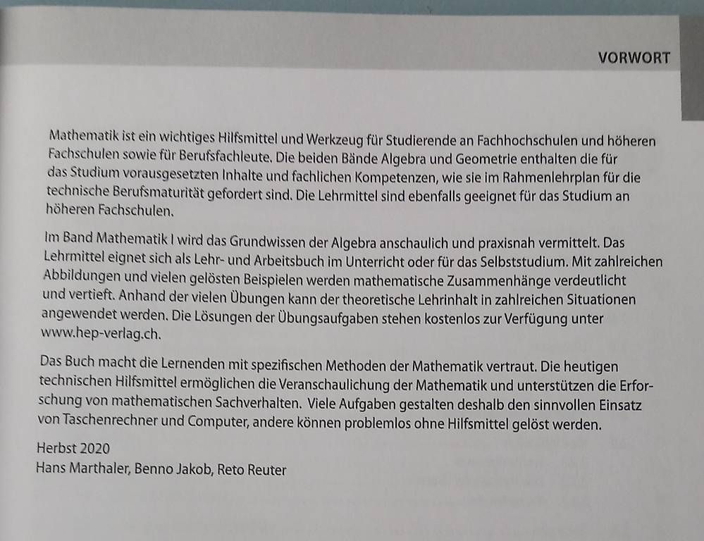 Libri: Algebra Mathematik 1 Berufsschule – Usato da Elsau venduto da wal_g7zn 1