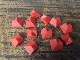 lego 962 lot de 12 pièces Red Slope 45 2 x 2 Double Convex /
