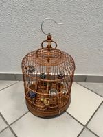 Antiker asiatischer Vogelkäfig aus Holz (Bambus)
