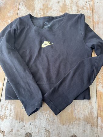Nike Damen Sport Crop Top mit Daumenlöchern, Grösse S