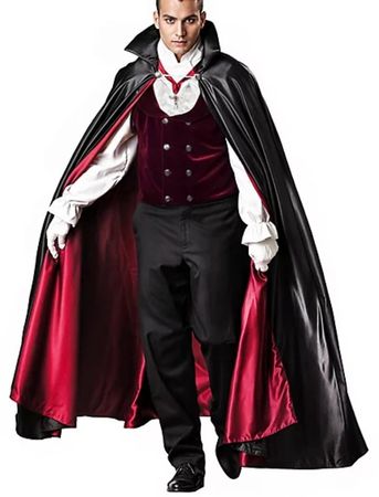 XXL Halloween Gothic Vampir Kostüm – edel & hochwertig