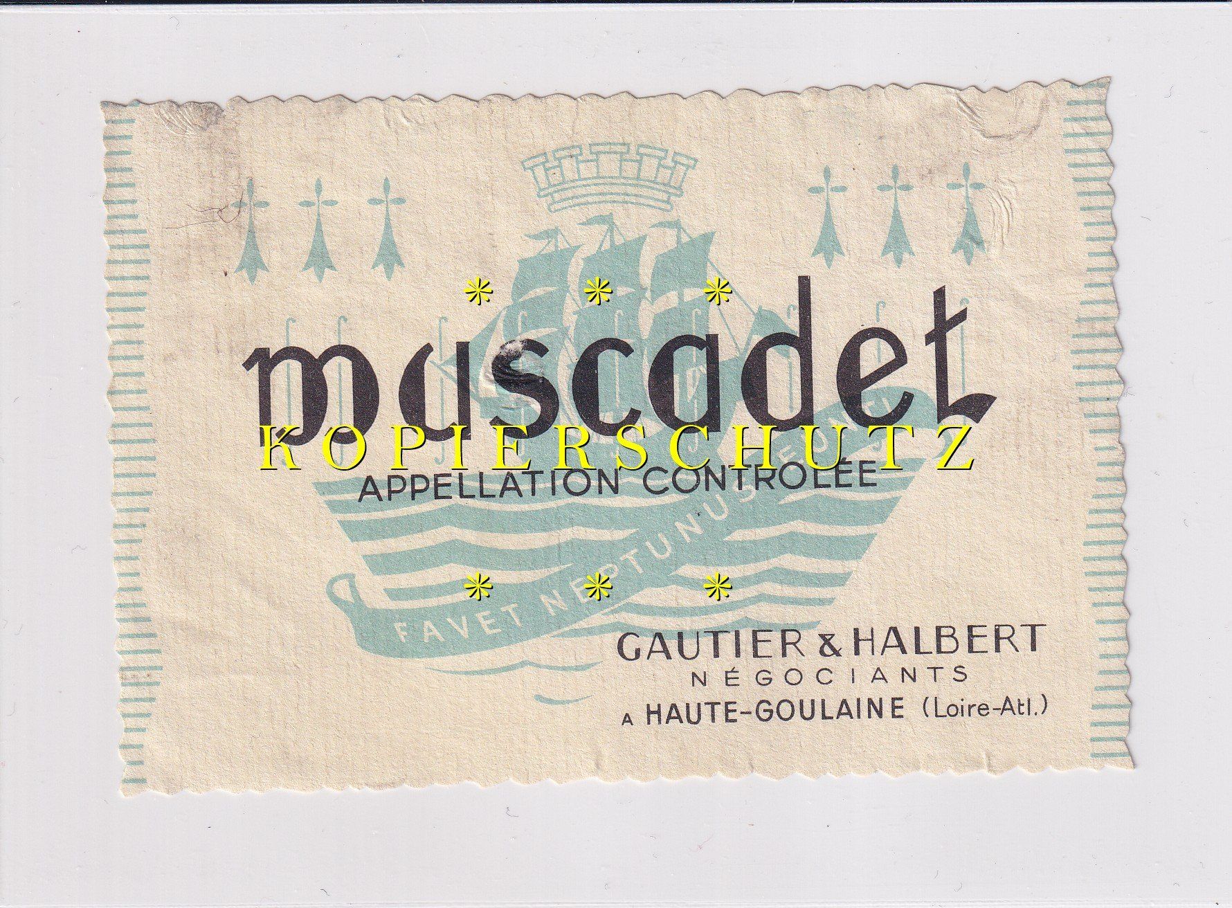 Carta: Etikette für Wein - Miscadet /bd – Usato da Hombrechtikon venduto da Rudolf07