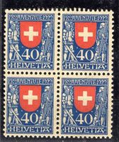 R2548  /  Pro juventute 1922 en bloc de 4 neuf XX