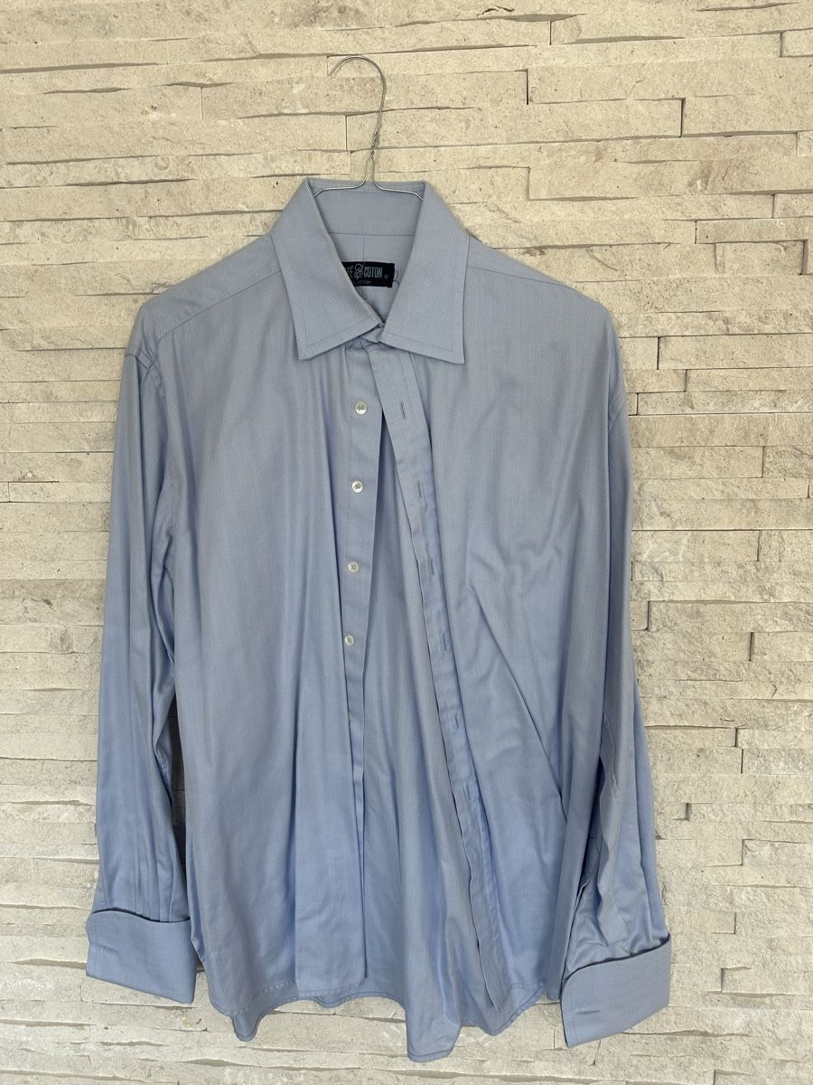 Camicie: Cafe Coton Hemd, hellblau, Grösse L-XL – Usato da Meilen venduto da ninifee20