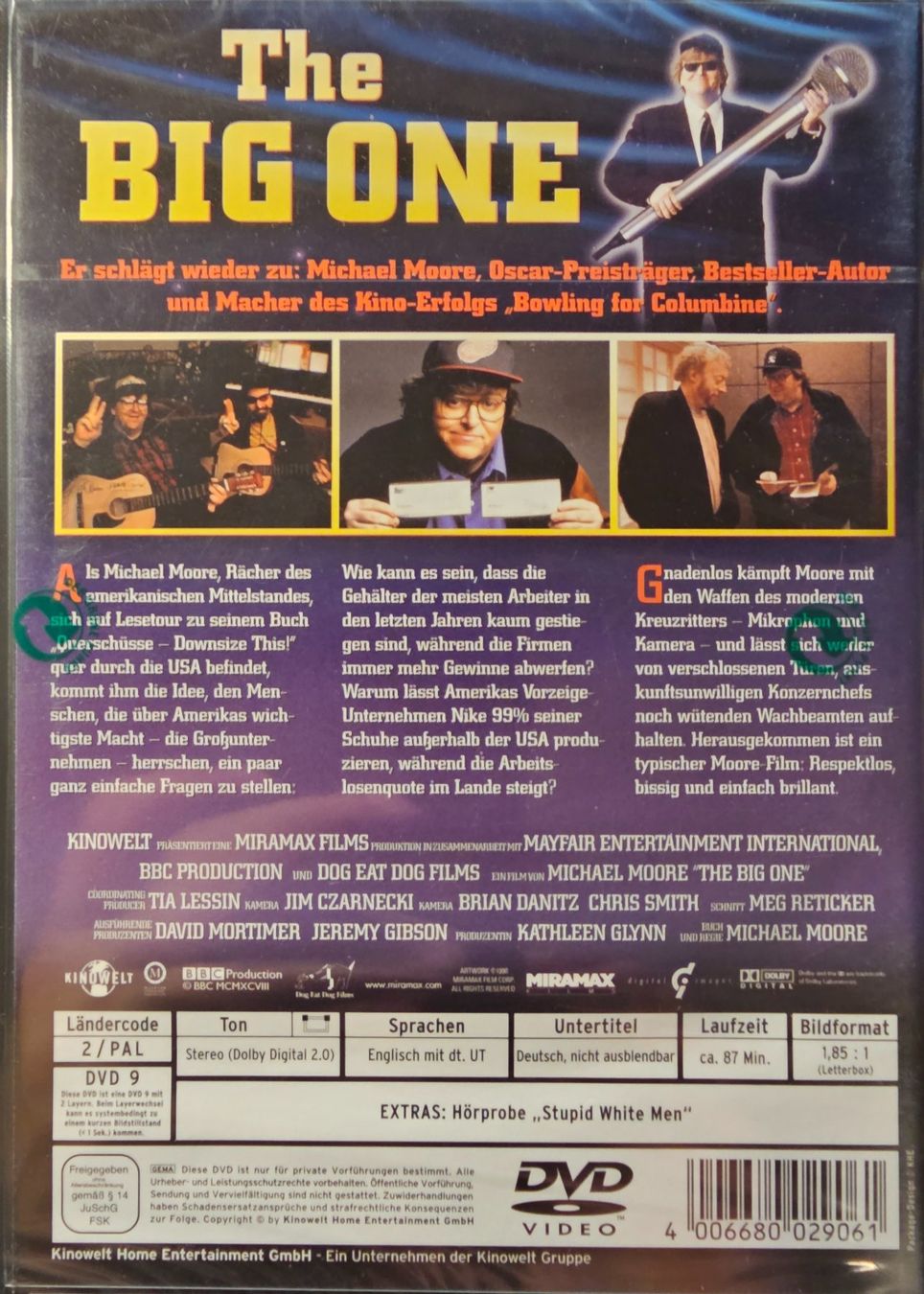 Tutti i DVDs: The Big One – Nuovo e nell'imballaggio originale da Wahlen b. Laufen venduto da Cg10 1