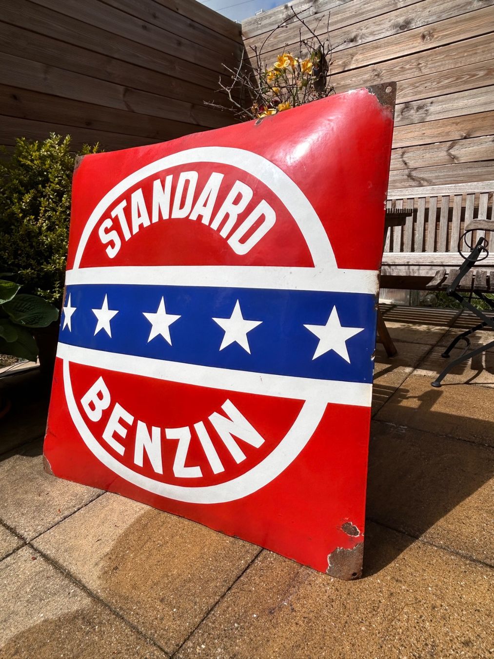 Insegne: Email-Schild: "Standard Benzin" – Usato da Aarburg venduto da mamamedo 2