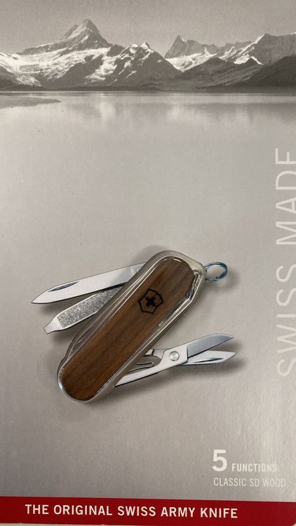 VICTORINOX 5 FUNCTIONS CLASSIC SD WOOD--4 (Neu und originalverpackt) in ...