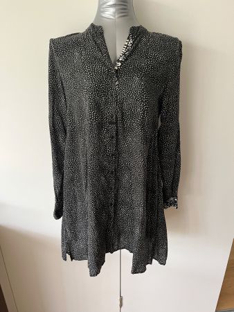 NILE Blusenkleid S gesprenkeltem Punktmuster