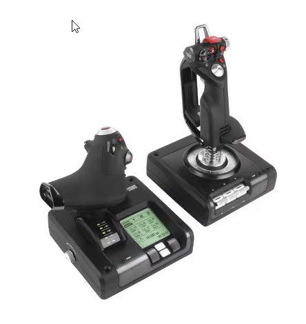 Saitek Controller: Logitech G Saitek X52 Pro Joystick und Trustmaster – Gebraucht aus Unterlunkhofen von  1