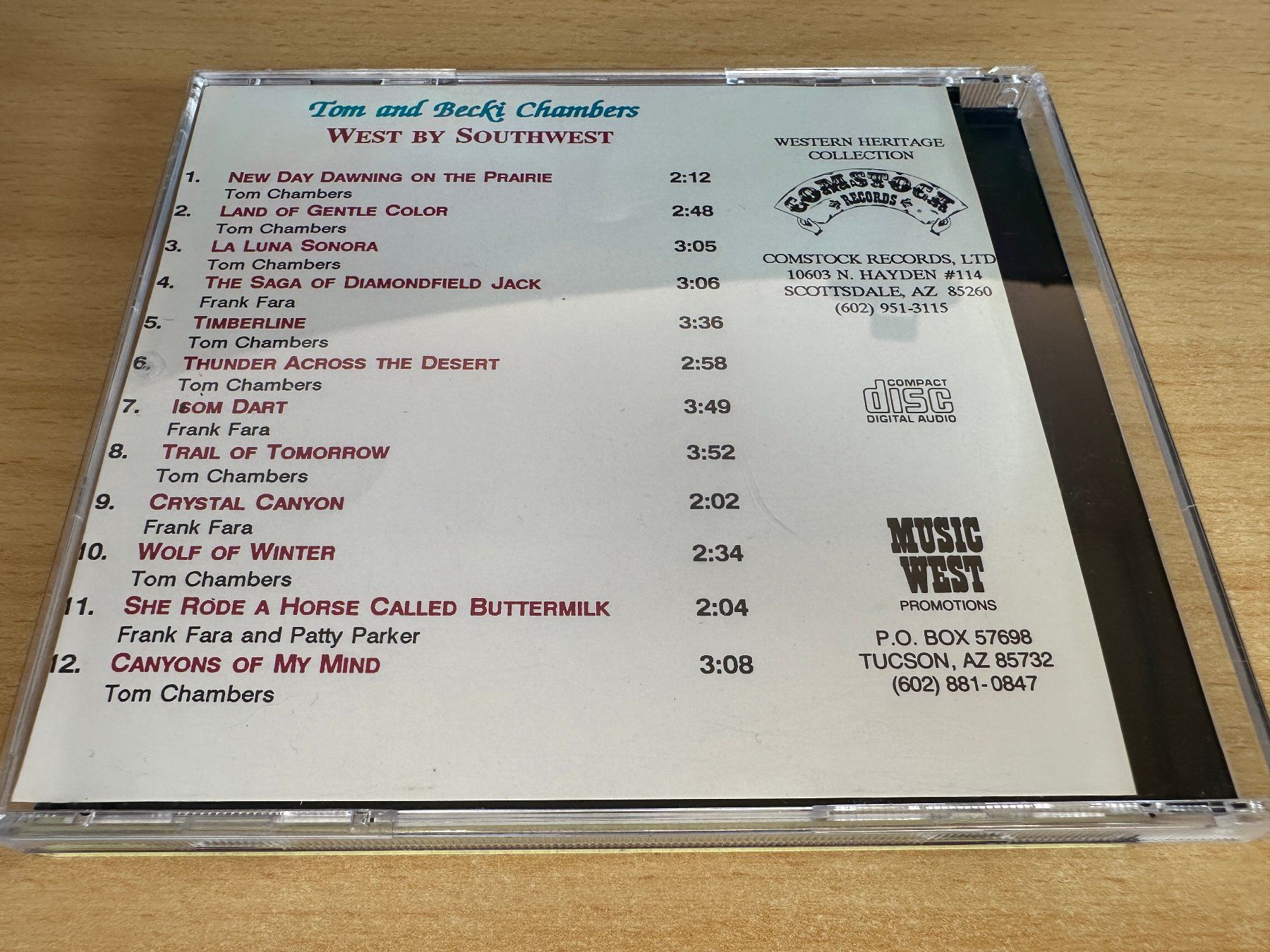 CDs: Tom and Becki Chambers - West By Southwest – Gebraucht aus Rikon im Tösstal von Alpenmutz 1
