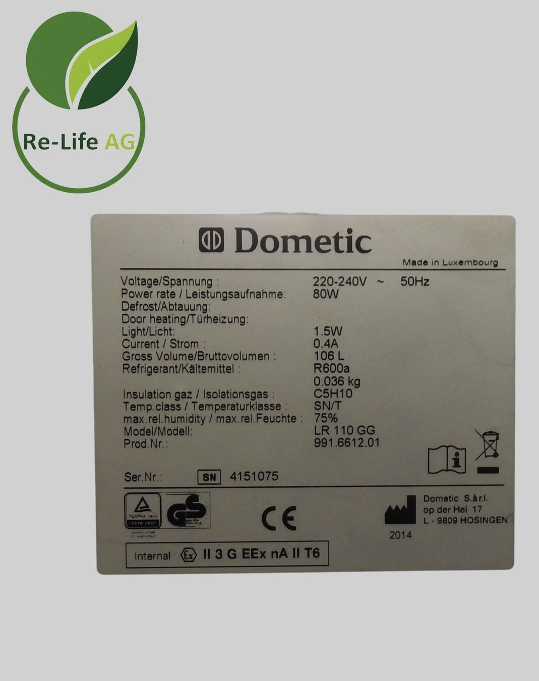 Frigoriferi: Dometic LR 110 GG – Usato da Reinach BL venduto da Re-LifeAG_Labor 9