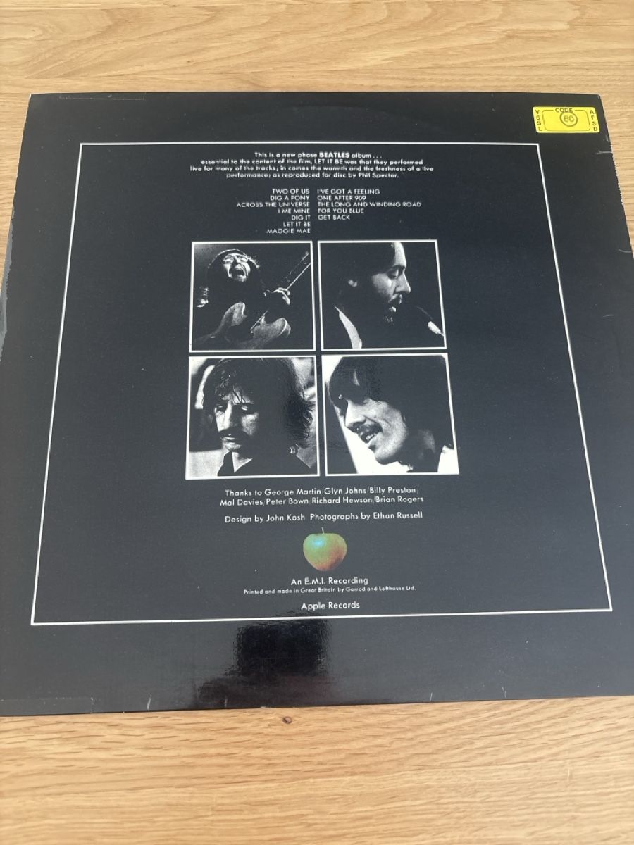 Dischi in vinile: Beatles Let it be PCS 7096 UK 1970 – Usato da Courchapoix venduto da Jubo1 1