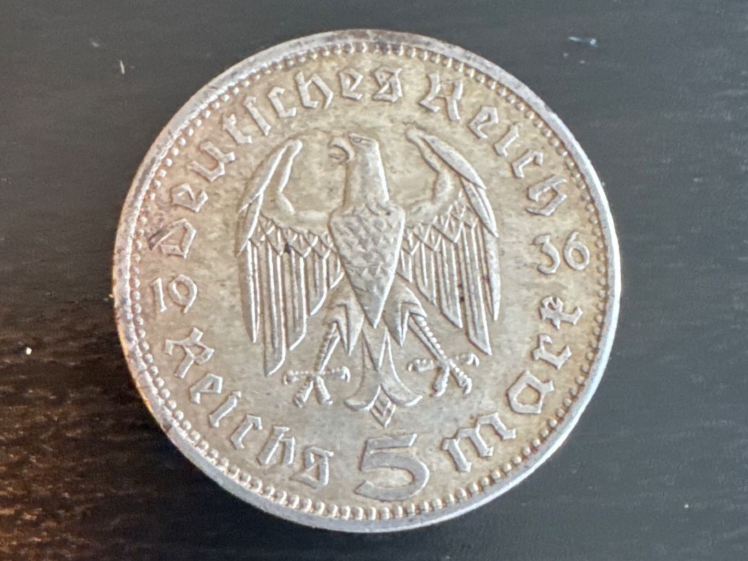 Tutti le monete: 5 Reichsmark Münze 1936 – Usato da Wallisellen venduto da ND26