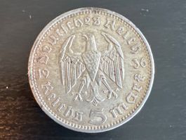 5 Reichsmark Münze 1936