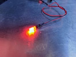 Zylinder-LED rot 3mm verkabelt