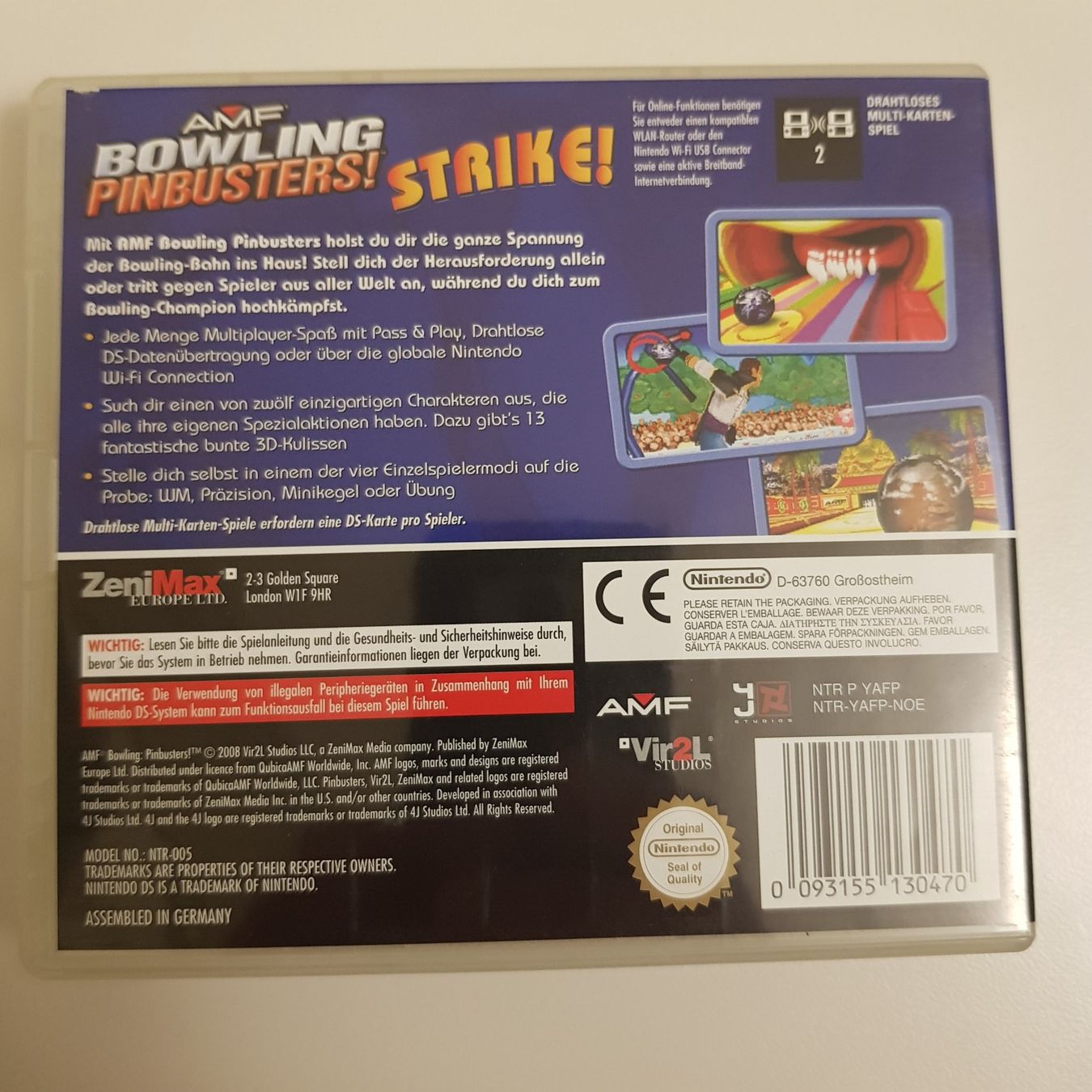 Nintendo Giochi: AMF Bowling Pinbusters! Nintendo DS – Usato da Münchenstein venduto da 2DGames 1