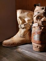 Marken Leder Stiefelette Karma of Charme