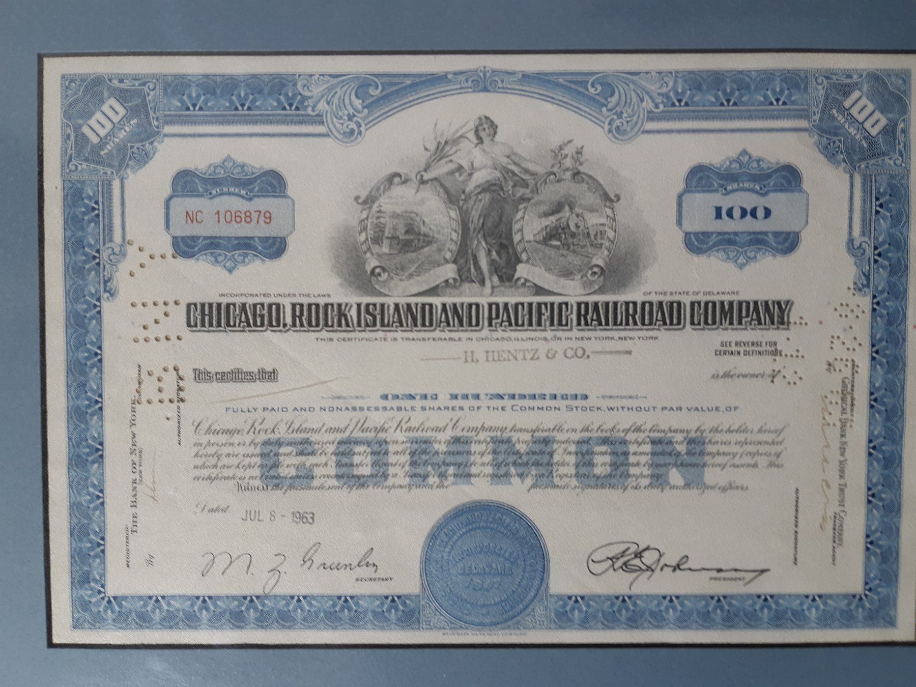 Dokumente: Nr. 8 Wertpapier in passendem Rahmen – Gebraucht aus Grindelwald von carro5 1
