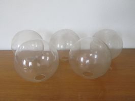 5 Kugelgläser zu Vintage - Ständerlampe