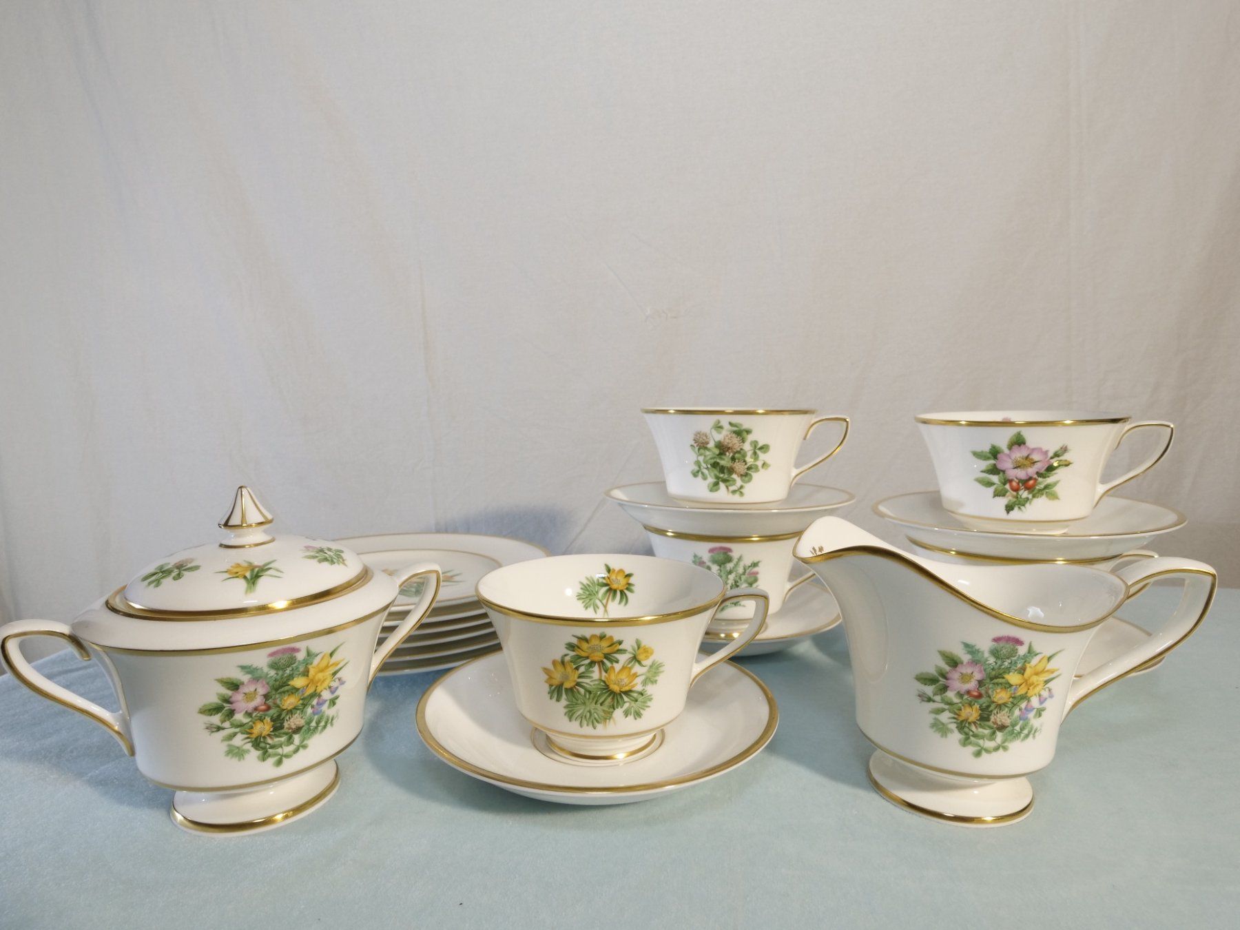 Royal Worcester Set di piatti: Geschirr-Set Kaffee- oder Tee von Royal Worcsester – Usato da Lustmühle venduto da Glatisant 8