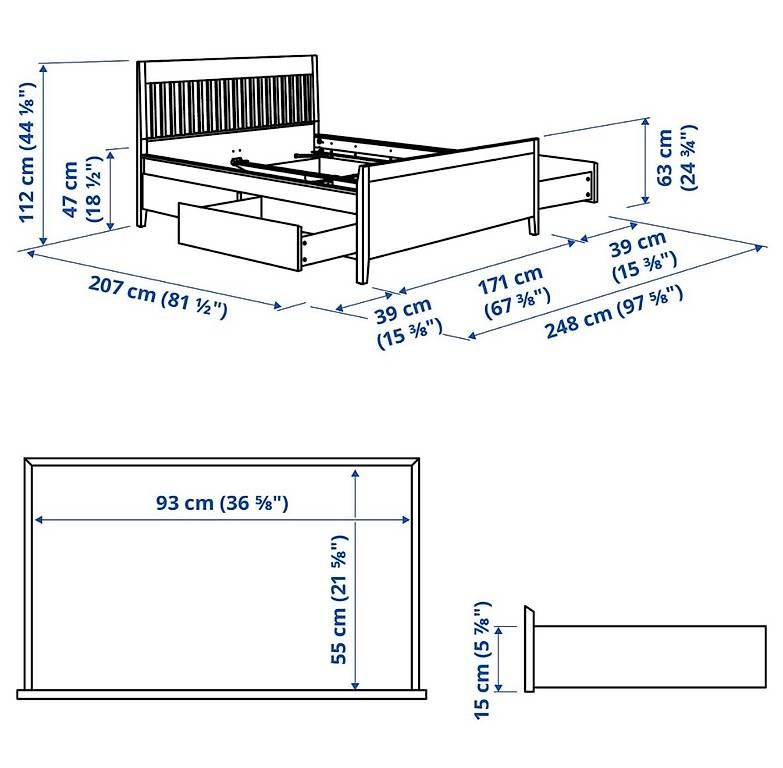 Betten: Bett 160x200cm – Gebraucht aus Au SG von Liinii17 4