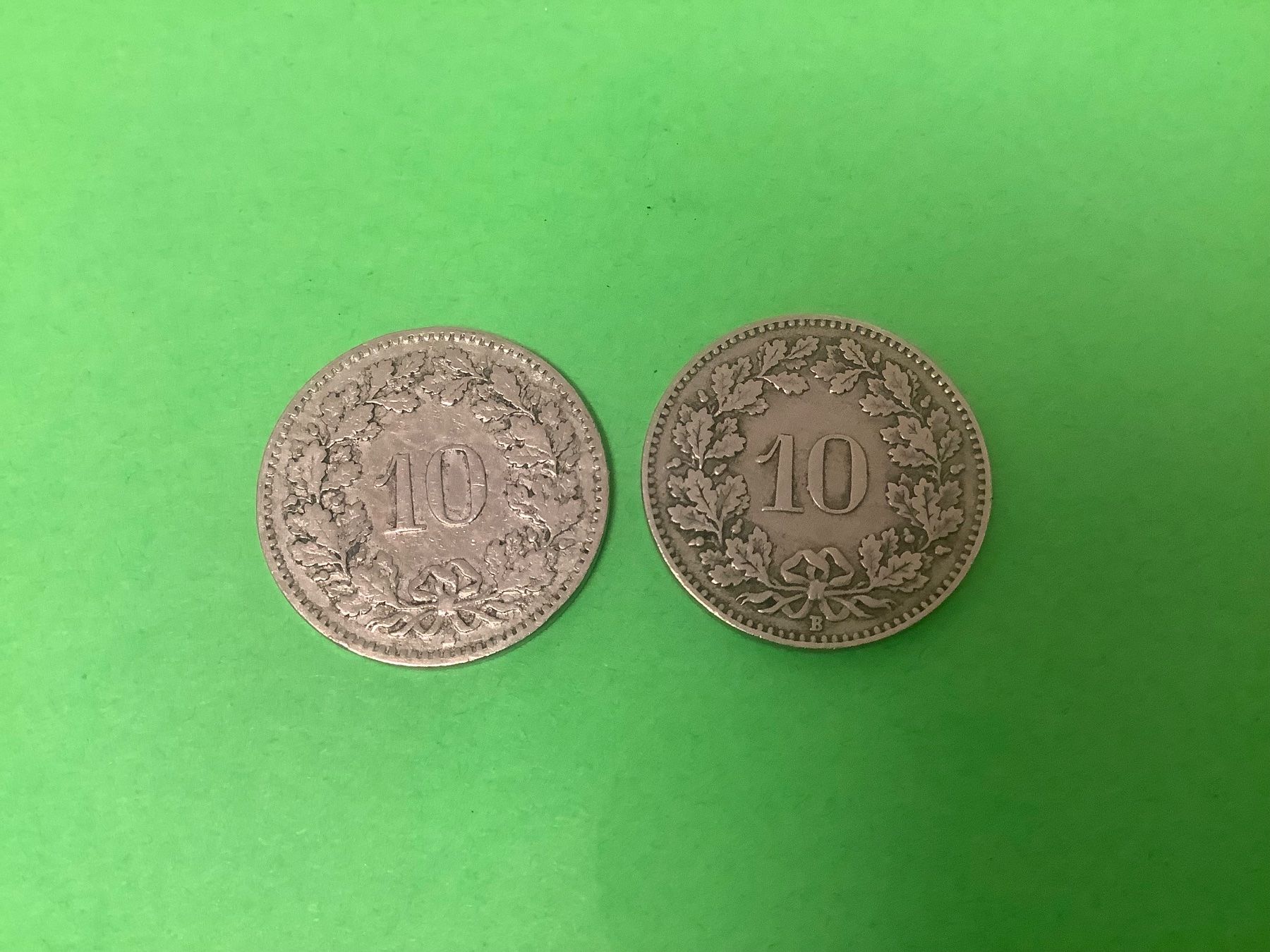 Tutti le monete: 10 Rappen / 1911 + 1915 – Usato da Dübendorf venduto da Troll_88 1