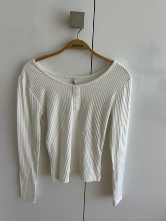 Damen Ripp-Shirt weiss Grösse S guter Zustand