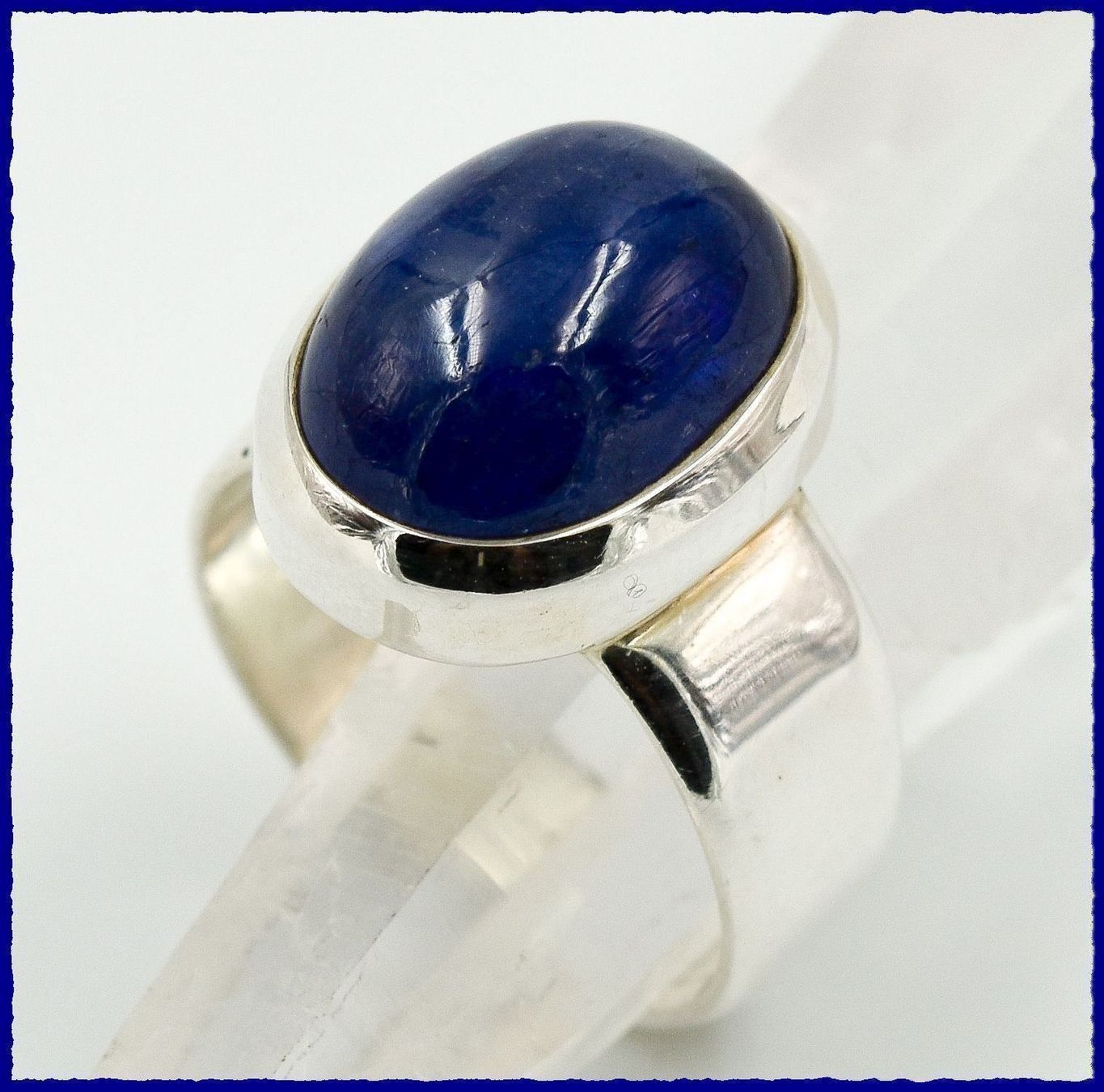 Anelli: ♛ Kyanit 925 Silberring – Nuovo e nell'imballaggio originale da Oberglatt ZH venduto da Hot-Spot