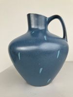 Mid Century Vase Krug 50er 60er, Keramik, blau, tolle Deko