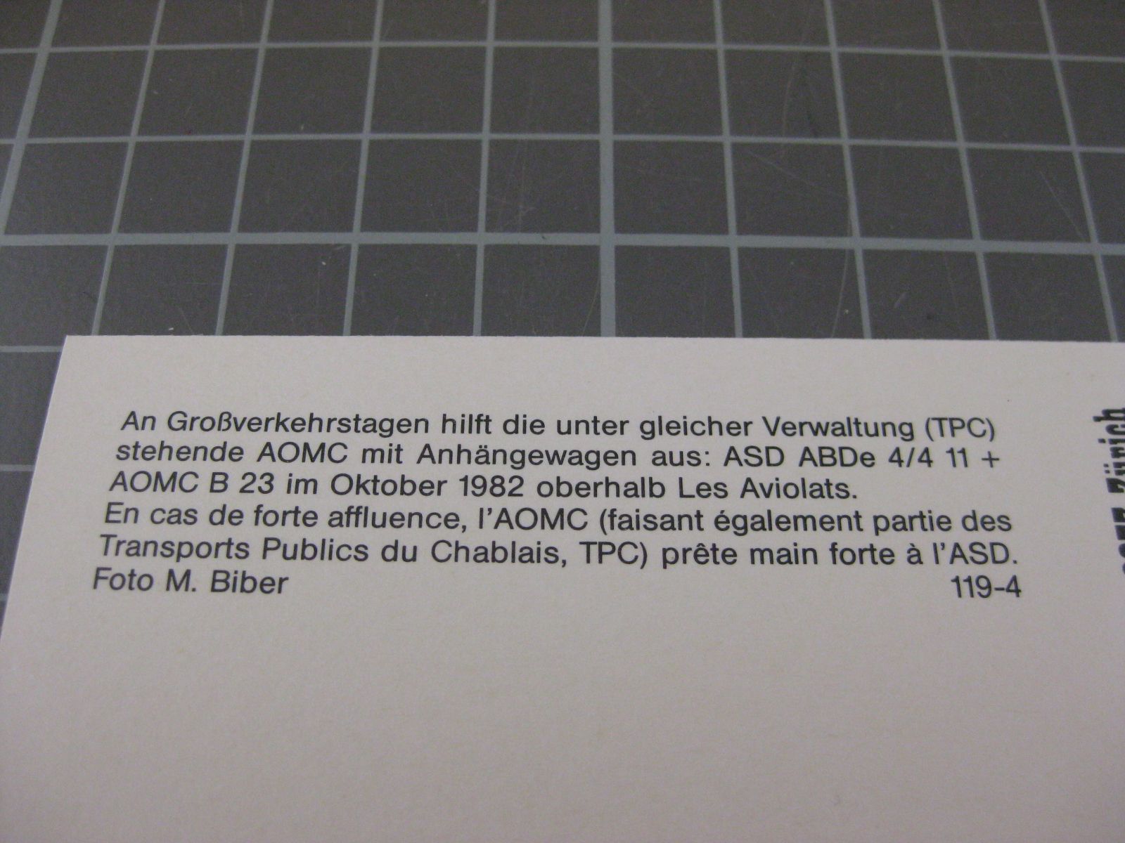Cartoline postali: AK Les Aviolats mit Zug  – Nuovo (secondo la descrizione) da Malters venduto da Marosko 2