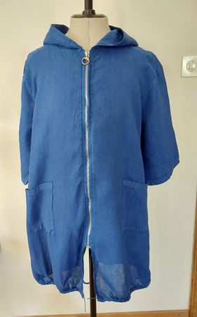 Parka Leinen blau XL