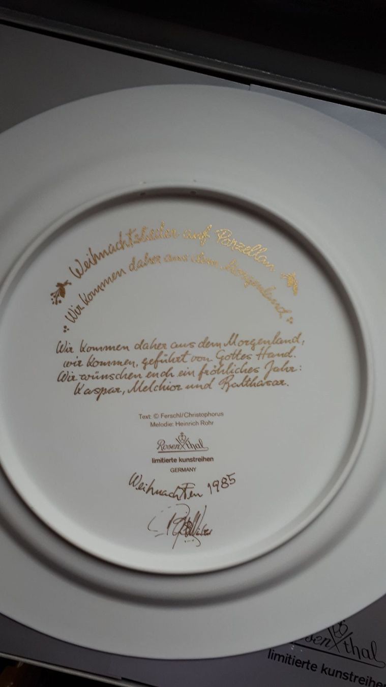 Rosenthal Assiettes: Rosenthal Weihnachtsteller 1985 – D'occasion à Weiningen ZH par Annakatharina 2